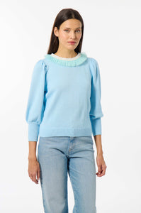 MSH-E25DOLP BLUE KNIT TOP