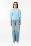 MSH-E25DOLP BLUE KNIT TOP