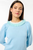 MSH-E25DOLP BLUE KNIT TOP