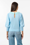 MSH-E25DOLP BLUE KNIT TOP