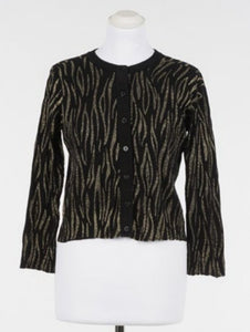 TWINSET 241LB33AA BLACK GLITTER CARDIGAN