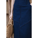 NUE-NUS4506 NAVY CASPIAN SKIRT