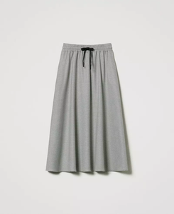 TWS-242TF2012 GREY CHECKED SKIRT