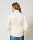 TWS-242TP2010 IVORY WOVEN PADDED JACKET