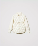 TWS-242TP2010 IVORY WOVEN PADDED JACKET