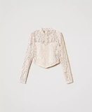 TWS-242TP2464 LACE IVORY BLOUSE