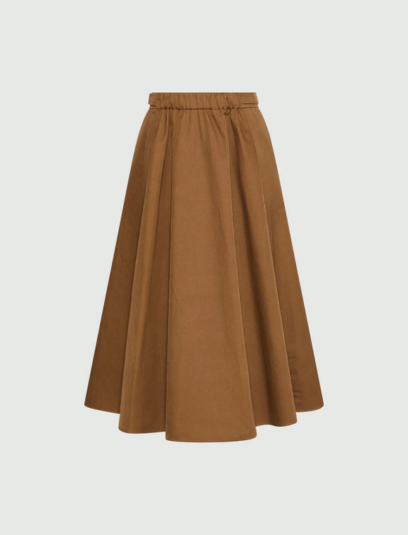 MRL-2513101024 WON KAKI PLEATED SKIRT