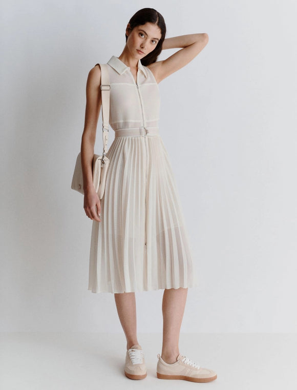 MRL-251322102 CEREALE IVORY KNIT DRESS