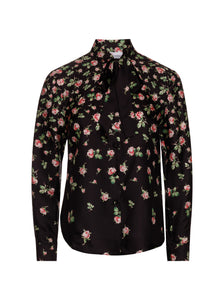 RDV-3R3ABA906UW BLACK FLORAL BLOUSE