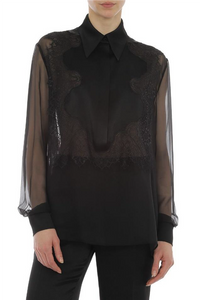 ABF-A02256 BLACK LACE BLOUSE