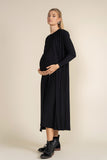 APP-F24-683 BLK SLEEVELESS RIBBED MAXI