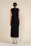 APP-F24-701 BLACK KNIT MAXI DRESS