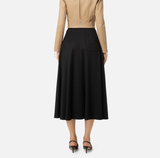 ELS-GO04646 BLACK POCKET SKIRT