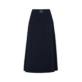 PAR-SK344 DUSTY BLUE POCKET SKIRT