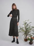 DEJ-WB3CM8583SM BLACK&GREEN SKIRT