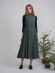 DEJ-WB4CM1121DM GREEN&BLACK DRESS