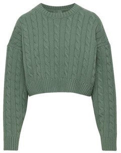 INO-M2-1201 SAGE CABE KNIT TOP